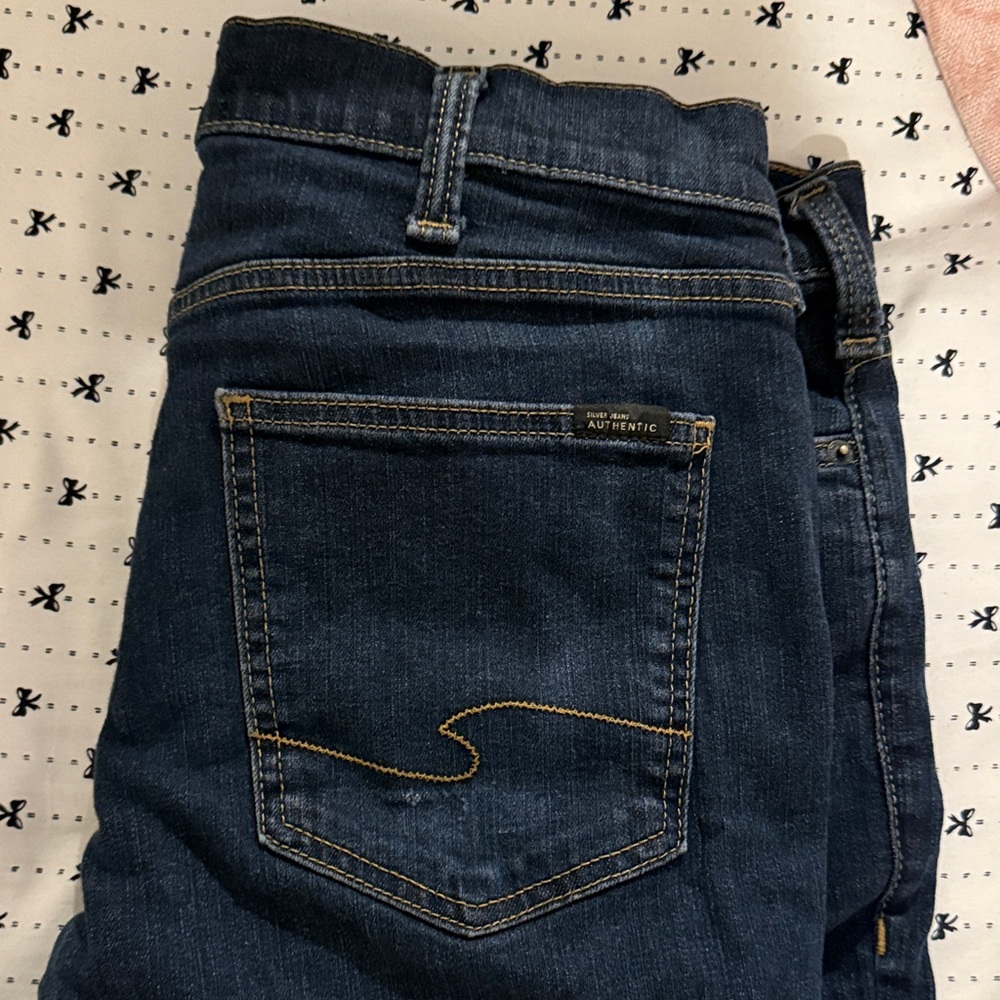 Silver Jeans, Dark Blue, Slim-Straight Legs